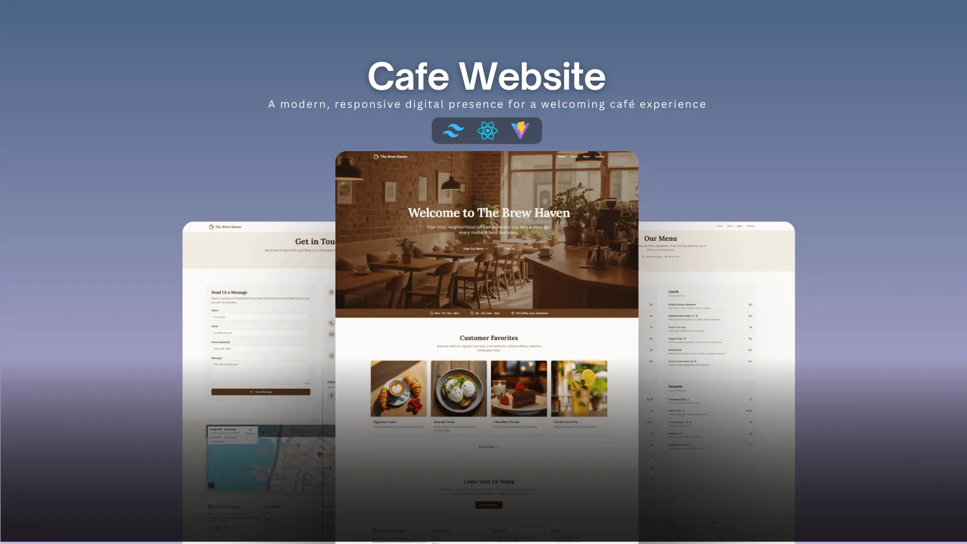 Coffee Shop Landing Page project